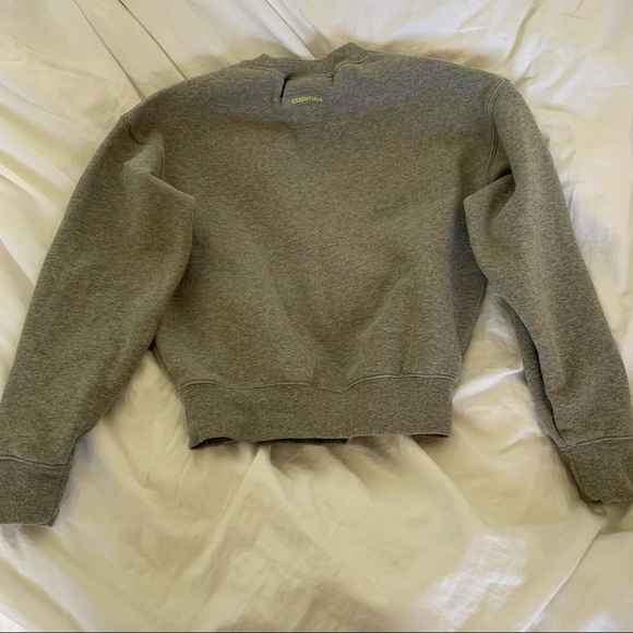 Essentials Kids Grey Fleece Pullover Sweatshirt - Picture 3 of 7
